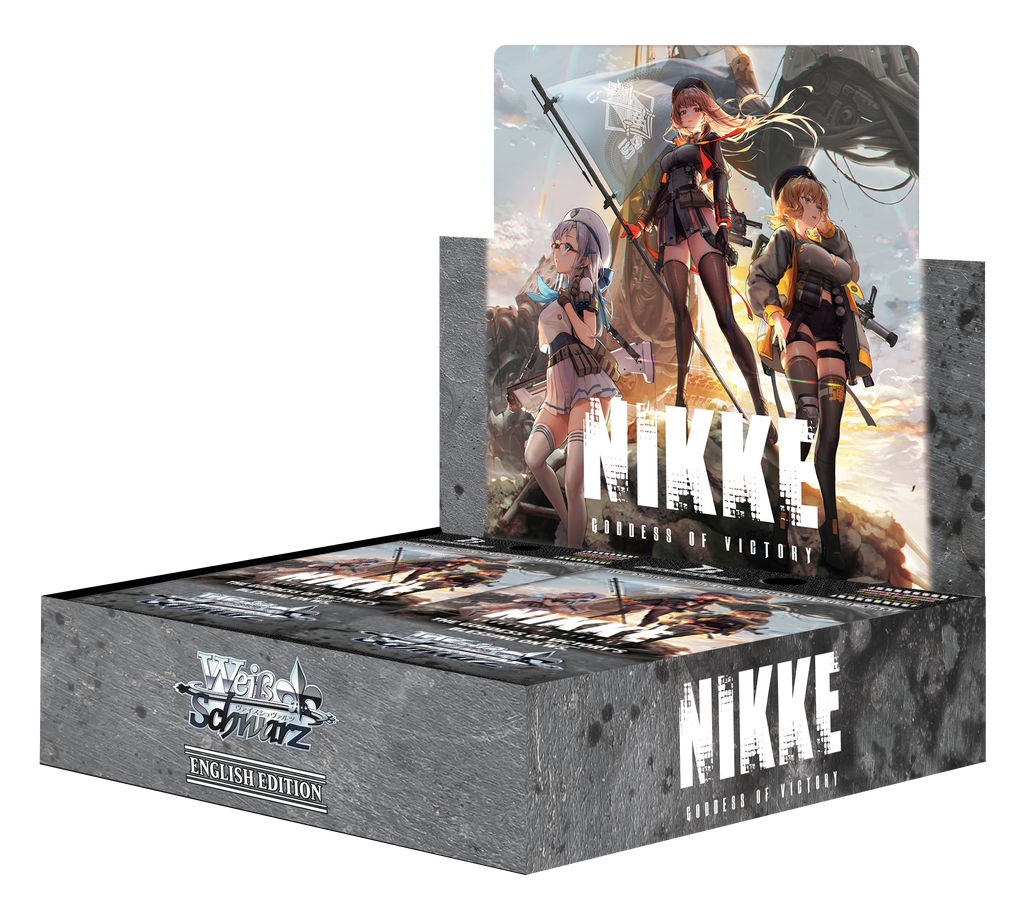 Booster Display mit 12 Packs zur Sci-Fi-Heldin NIKKE – exklusives Artwork, starke Karten & Autogrammchancen. Jetzt sichern!