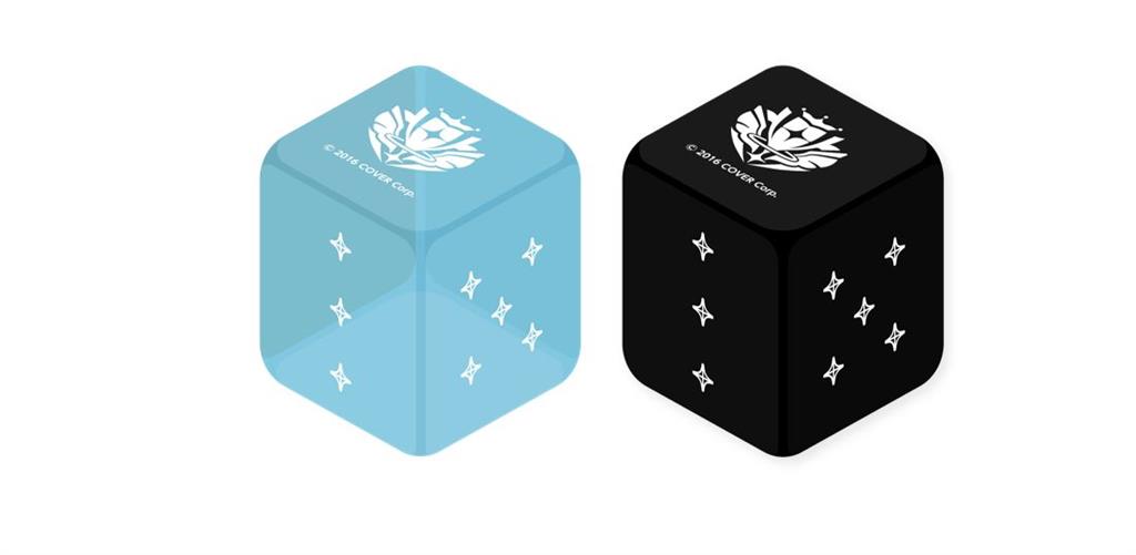 Hololive OFFICIAL CARD GAME Würfel-Set Light Blue & Black – 2 Stück, Englisch