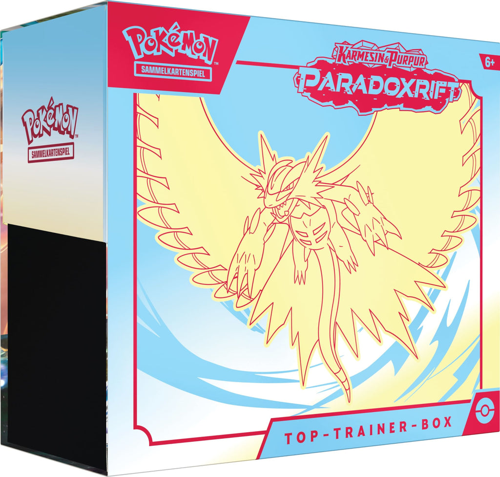  Pokémon Karmesin & Purpur Paradoxrift Donnersichel Top-Trainer Box Deutsch