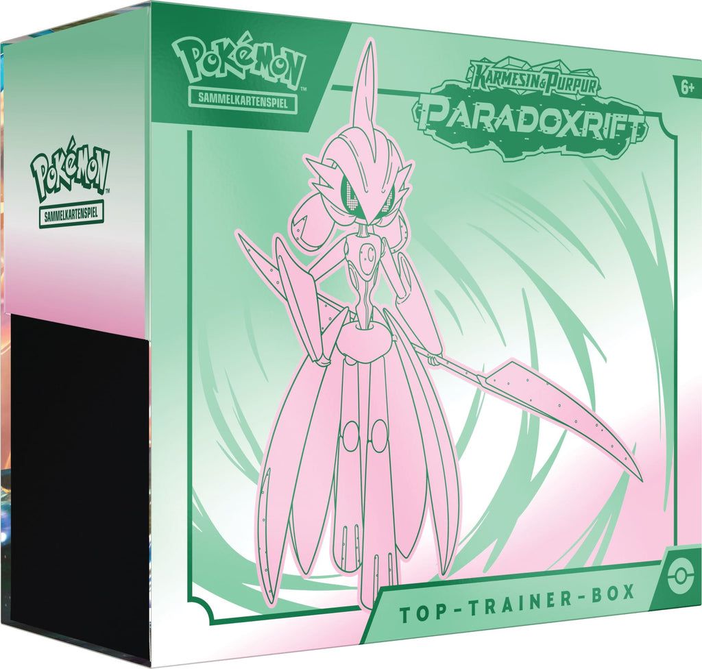  Pokémon Karmesin & Purpur Paradoxrift Eisenkrieger Top-Trainer Box Deutsch